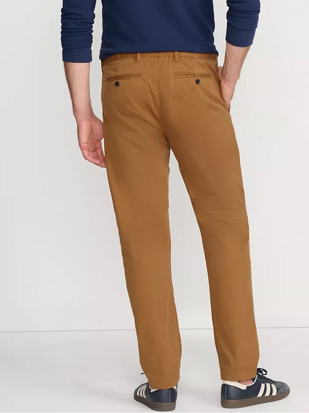 Men's Travel Kit Comfort Waist Athletic Fit Chino Pant 37x30